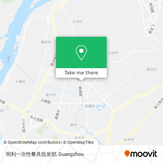 明利一次性餐具批发部 map