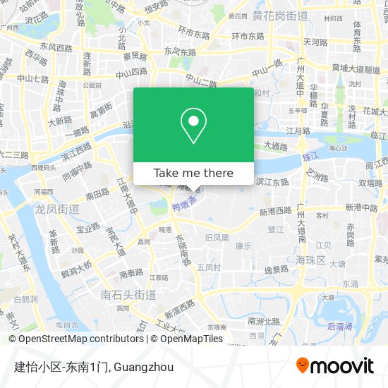 建怡小区-东南1门 map