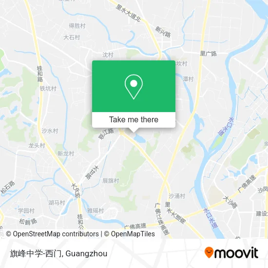 旗峰中学-西门 map