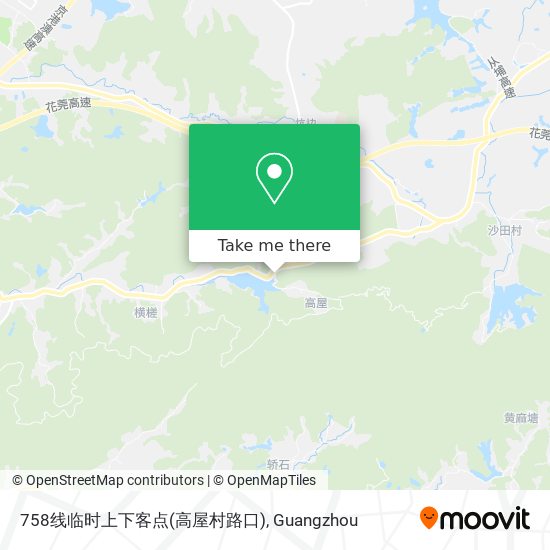 758线临时上下客点(高屋村路口) map