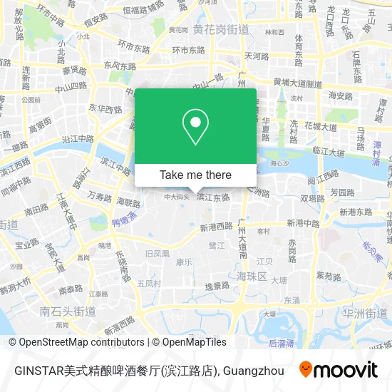 GINSTAR美式精酿啤酒餐厅(滨江路店) map