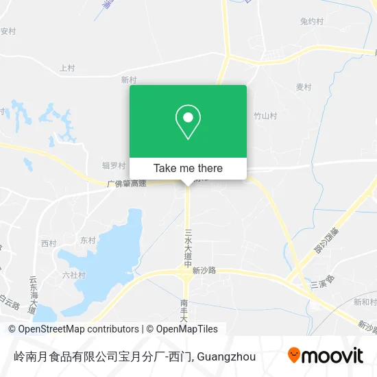 岭南月食品有限公司宝月分厂-西门 map