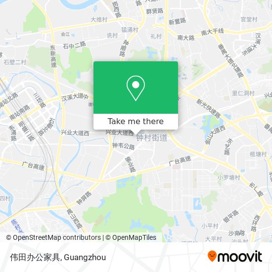 伟田办公家具 map
