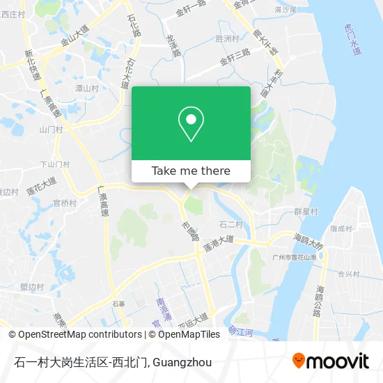 石一村大岗生活区-西北门 map