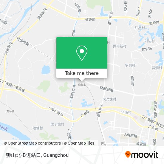 狮山北-B进站口 map