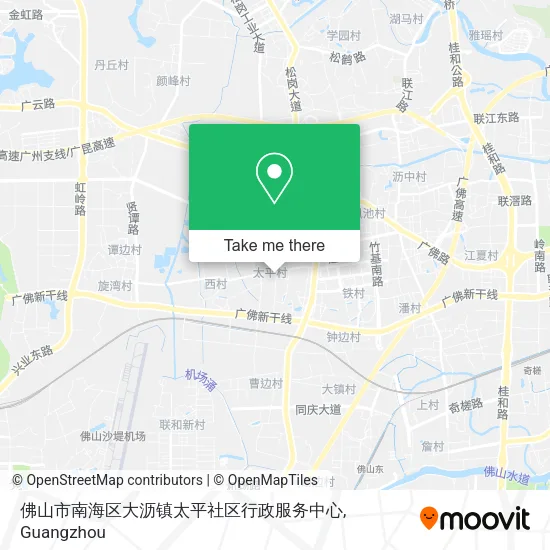 佛山市南海区大沥镇太平社区行政服务中心 map