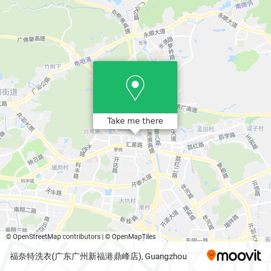 福奈特洗衣(广东广州新福港鼎峰店) map