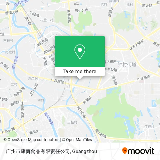 广州市康茵食品有限责任公司 map