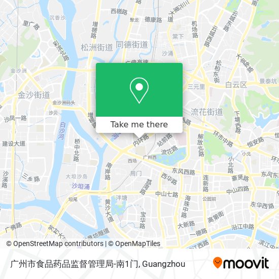 广州市食品药品监督管理局-南1门 map