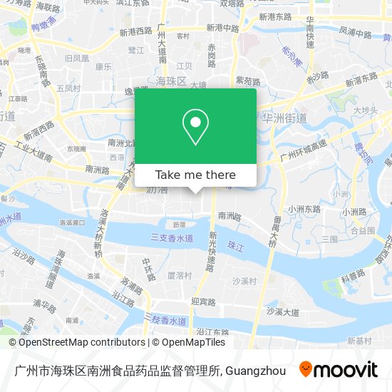 广州市海珠区南洲食品药品监督管理所 map