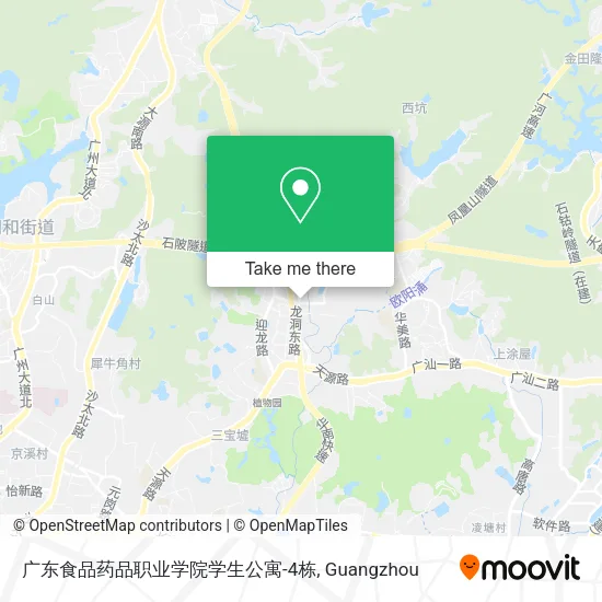广东食品药品职业学院学生公寓-4栋 map