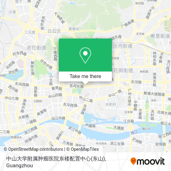 中山大学附属肿瘤医院东楼配置中心(东山) map