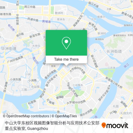 中山大学东校区视频图像智能分析与应用技术公安部重点实验室 map