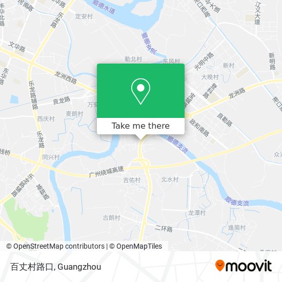 百丈村路口 map