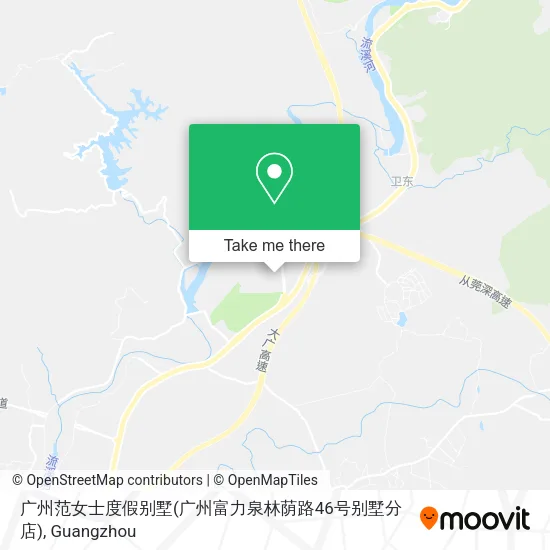 广州范女士度假别墅(广州富力泉林荫路46号别墅分店) map