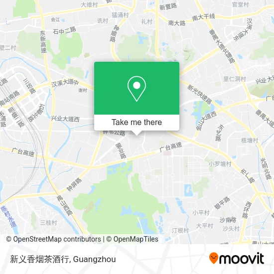 新义香烟茶酒行 map