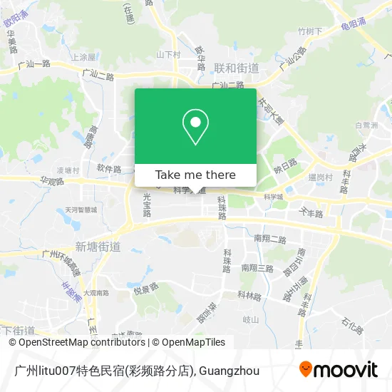 广州litu007特色民宿(彩频路分店) map