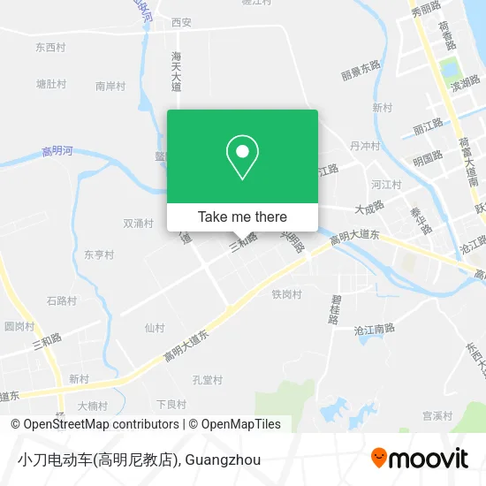 小刀电动车(高明尼教店) map