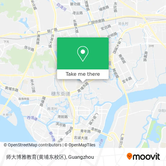 师大博雅教育(黄埔东校区) map