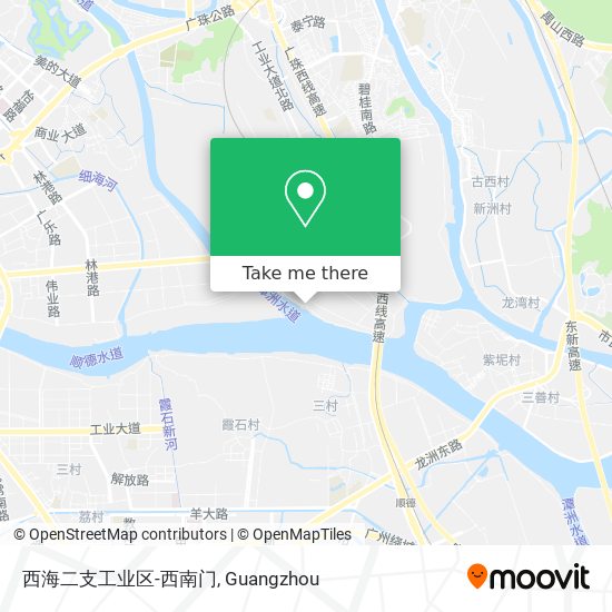 西海二支工业区-西南门 map