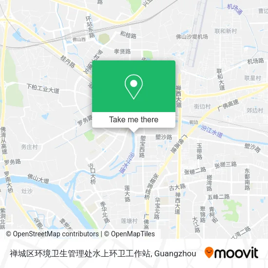 禅城区环境卫生管理处水上环卫工作站 map