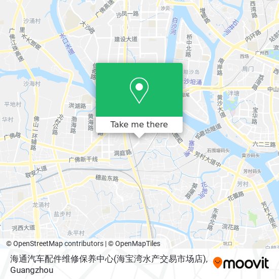 海通汽车配件维修保养中心(海宝湾水产交易市场店) map
