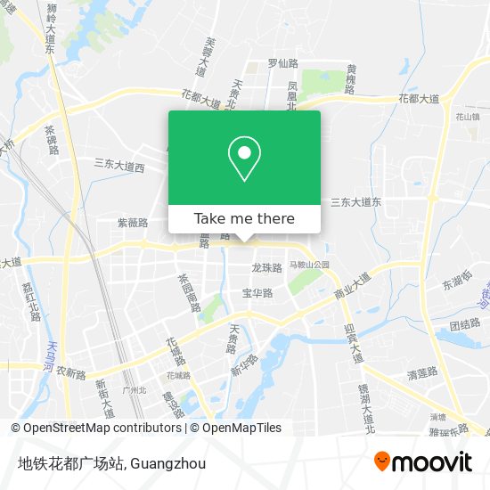 地铁花都广场站 map
