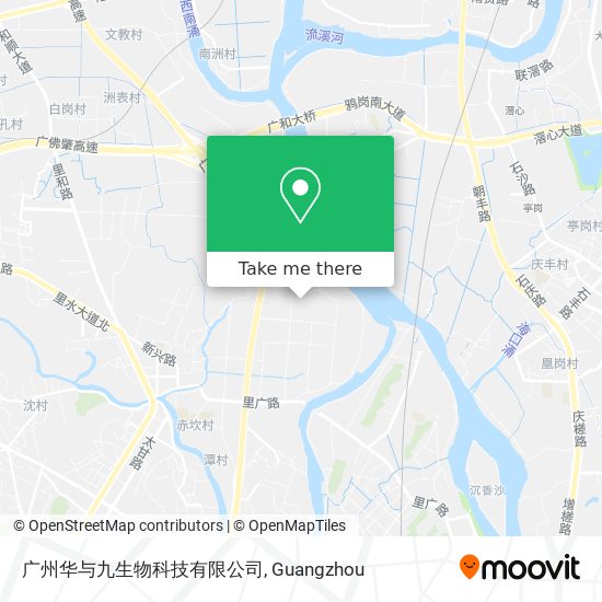 广州华与九生物科技有限公司 map