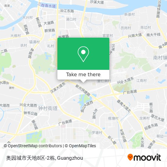 奥园城市天地8区-2栋 map