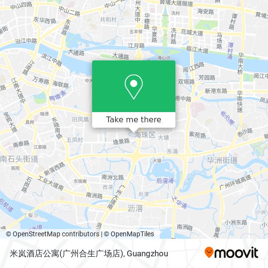 米岚酒店公寓(广州合生广场店) map