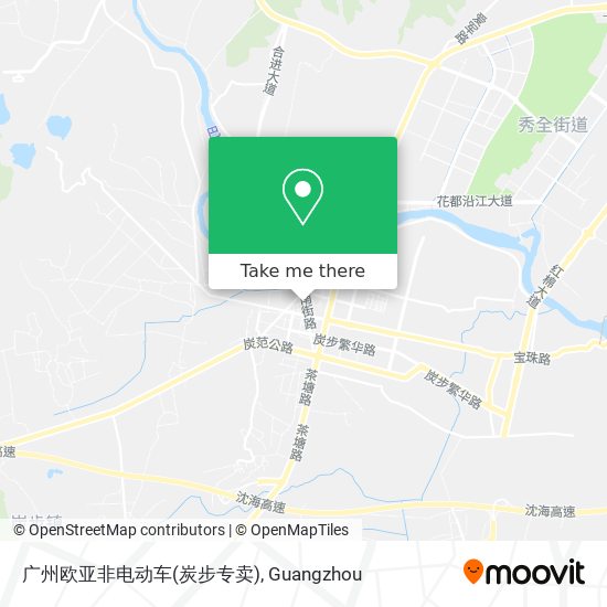 广州欧亚非电动车(炭步专卖) map