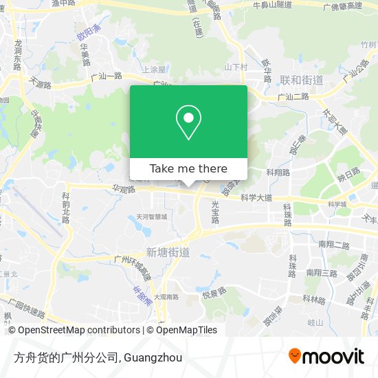 方舟货的广州分公司 map