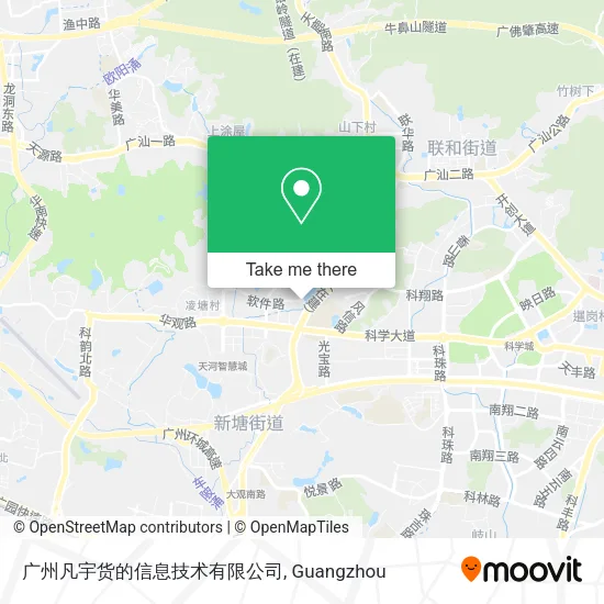 广州凡宇货的信息技术有限公司 map