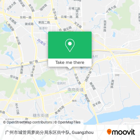 广州市城管局萝岗分局东区街中队 map