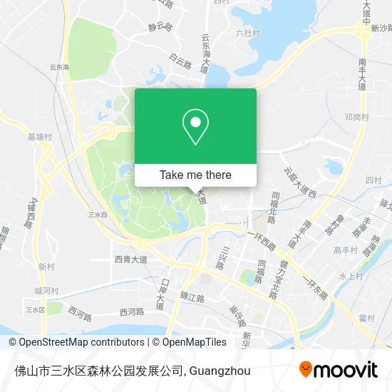 佛山市三水区森林公园发展公司 map
