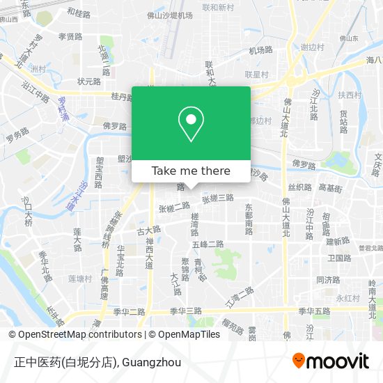 正中医药(白坭分店) map