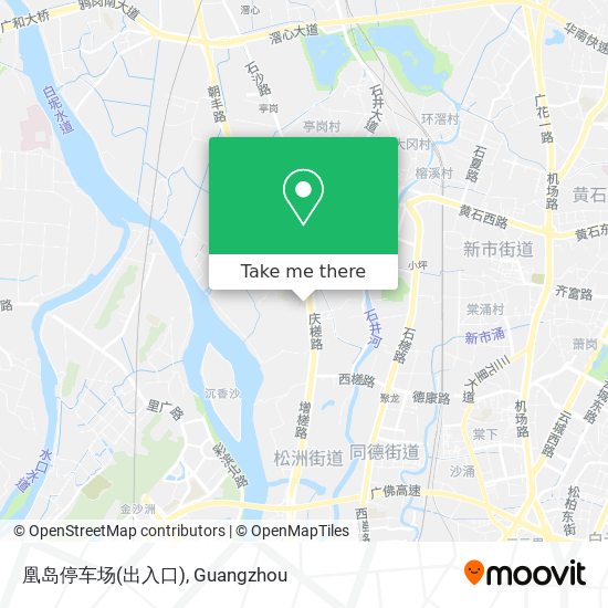凰岛停车场(出入口) map