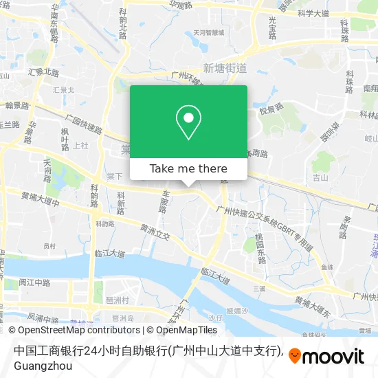 中国工商银行24小时自助银行(广州中山大道中支行) map