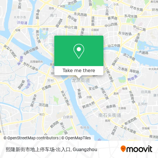 熙隆新街市地上停车场-出入口 map