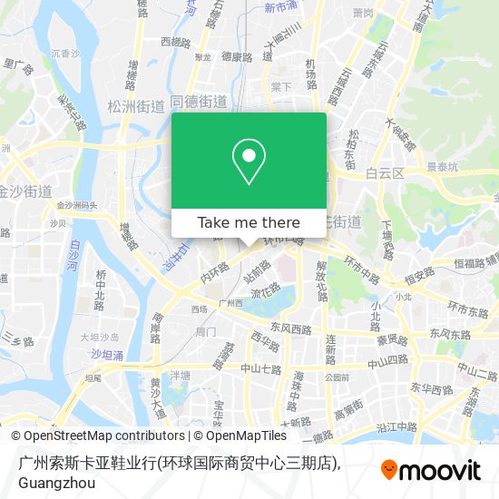 广州索斯卡亚鞋业行(环球国际商贸中心三期店) map