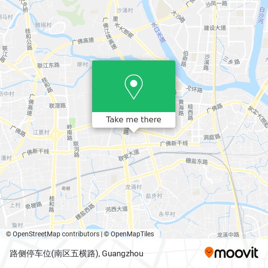 路侧停车位(南区五横路) map