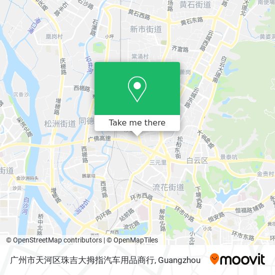 广州市天河区珠吉大拇指汽车用品商行 map