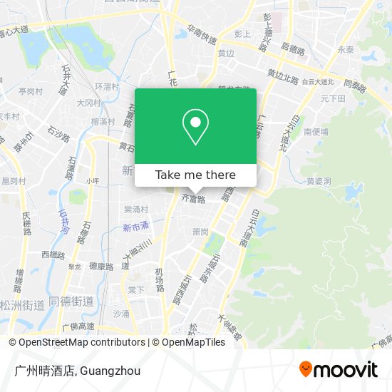 广州晴酒店 map