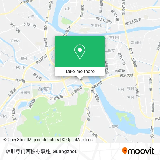 韩胜尊门西樵办事处 map