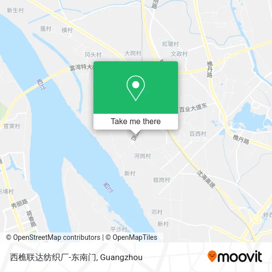 西樵联达纺织厂-东南门 map