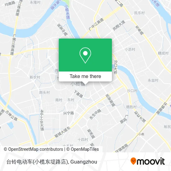 台铃电动车(小榄东堤路店) map