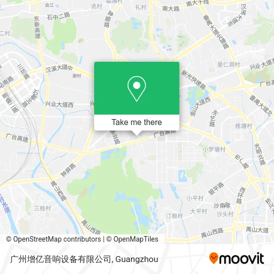 广州增亿音响设备有限公司 map