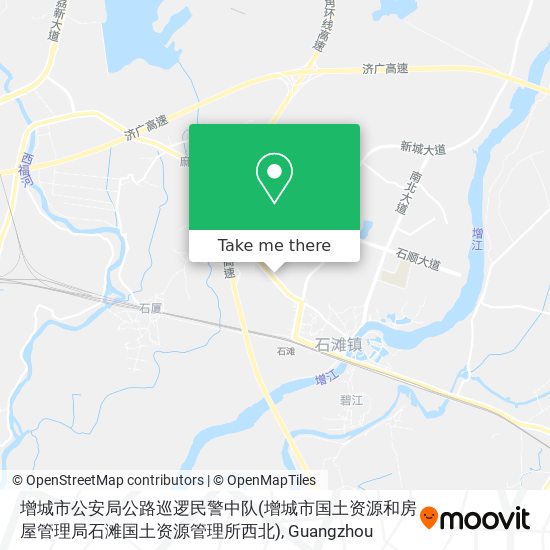 增城市公安局公路巡逻民警中队(增城市国土资源和房屋管理局石滩国土资源管理所西北) map