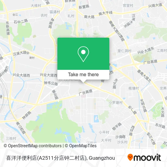 喜洋洋便利店(A2511分店钟二村店) map