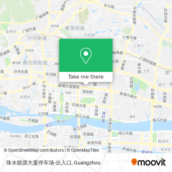 珠水能源大厦停车场-出入口 map